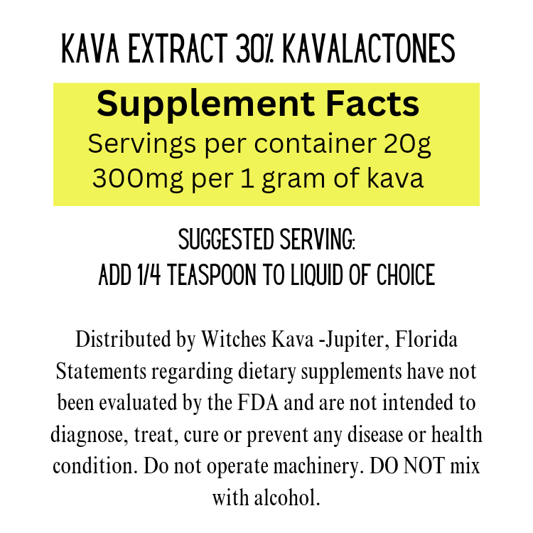 Kava extract powder 30% kavalactones